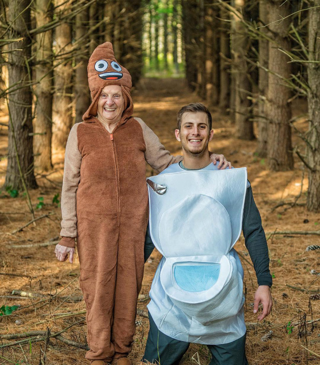 93-Year-Old Grandma & Her Grandson Dress-Up In Ridiculous Outfits, And It’s Brilliant