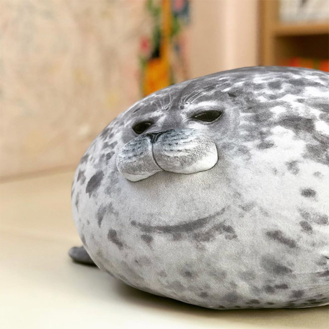 Adorable Round Seal Hugging Pillow Is Taking Over The Internet