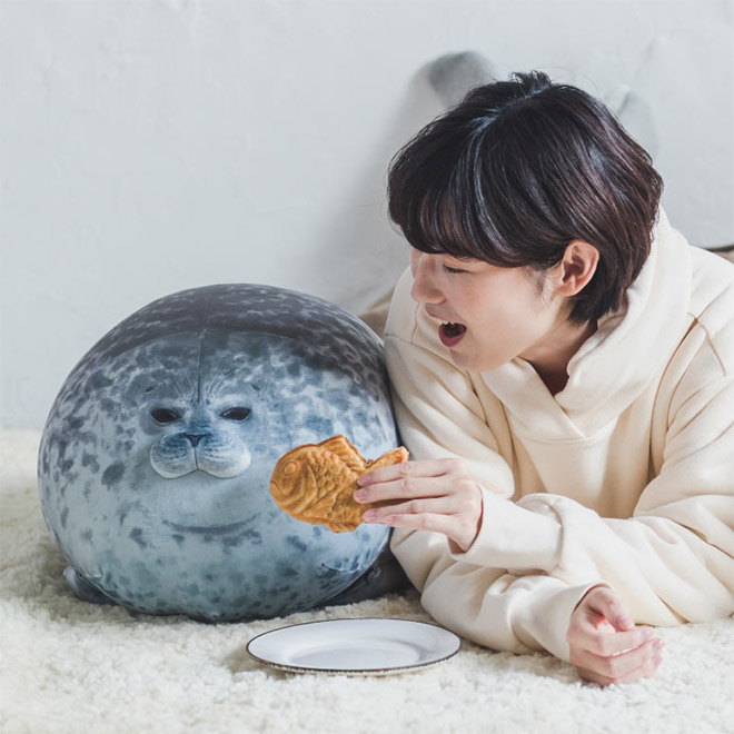 Adorable Round Seal Hugging Pillow Is Taking Over The Internet
