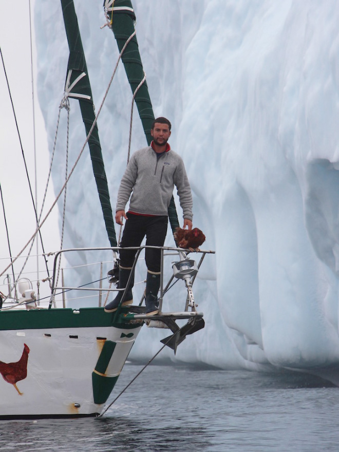 Adventurous Man Sails Around The World With His Pet Chicken