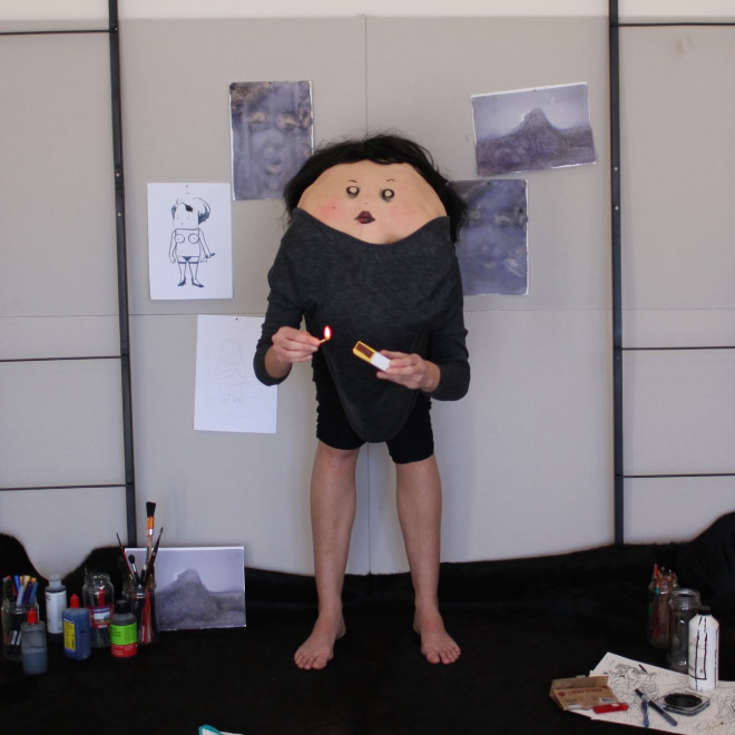 Artist Creates Creepy Creatures by Drawing Faces On People’s Backs
