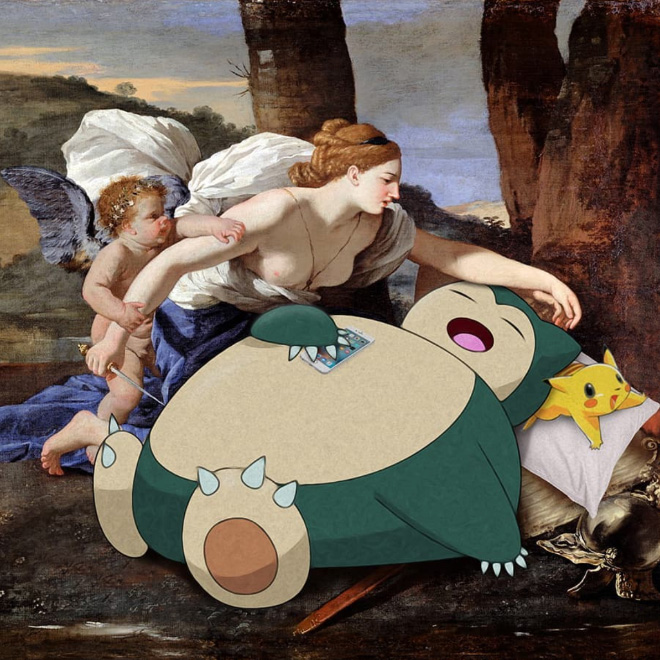 Artist Hilariously Mashes Up Pop Culture With Famous Paintings