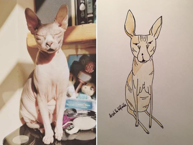 Artist Raises Thousands For Charity With His Hilariously Terrible Pet Portraits