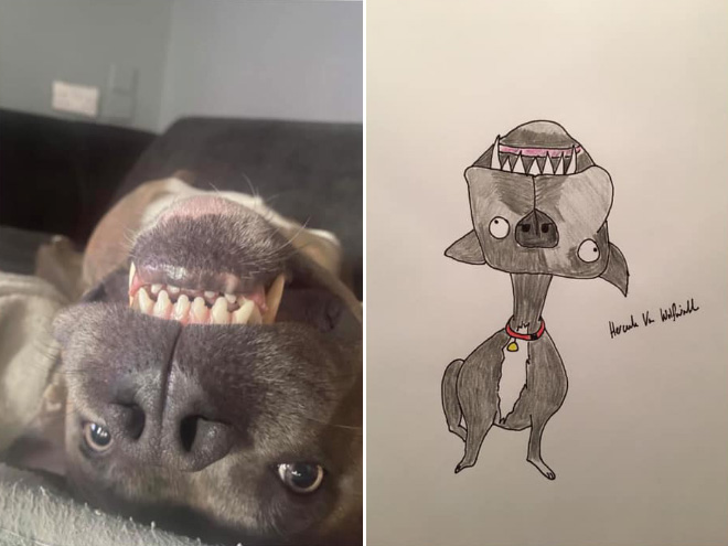 Artist Raises Thousands For Charity With His Hilariously Terrible Pet Portraits