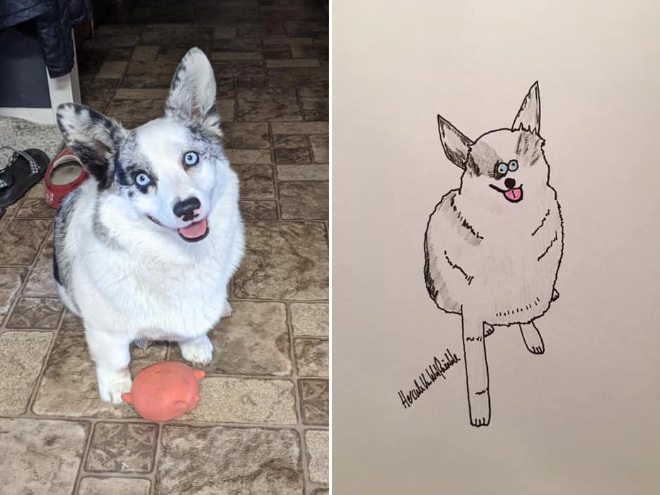 Artist Raises Thousands For Charity With His Hilariously Terrible Pet Portraits