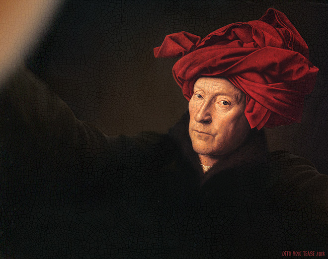 Artist Transforms Famous Paintings Into Selfies