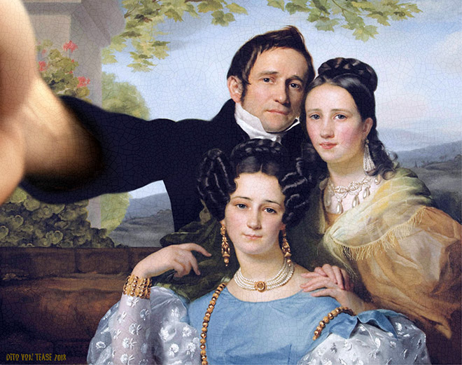 Artist Transforms Famous Paintings Into Selfies