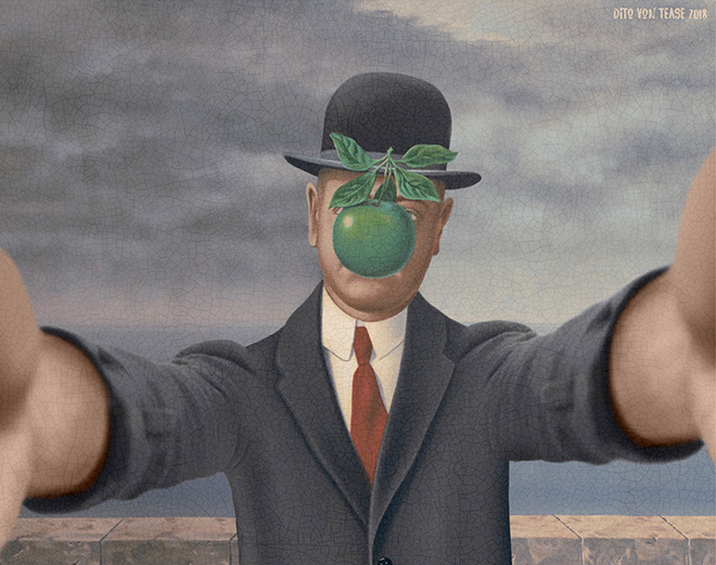 Artist Transforms Famous Paintings Into Selfies