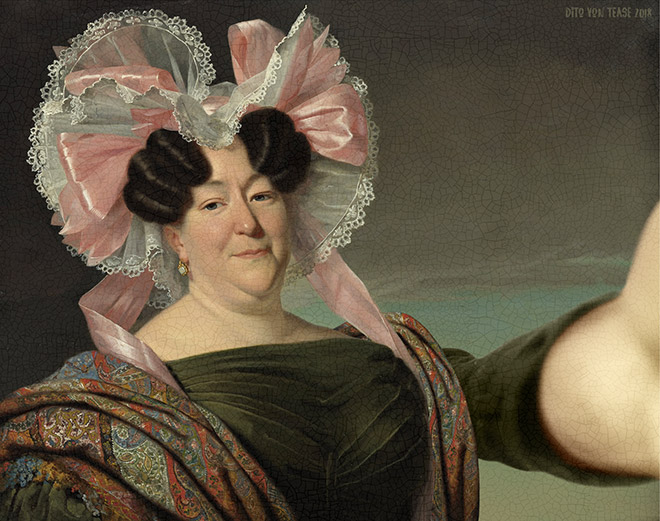 Artist Transforms Famous Paintings Into Selfies