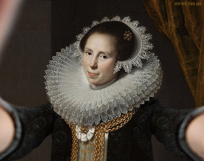 Artist Transforms Famous Paintings Into Selfies