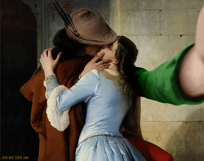 Artist Transforms Famous Paintings Into Selfies