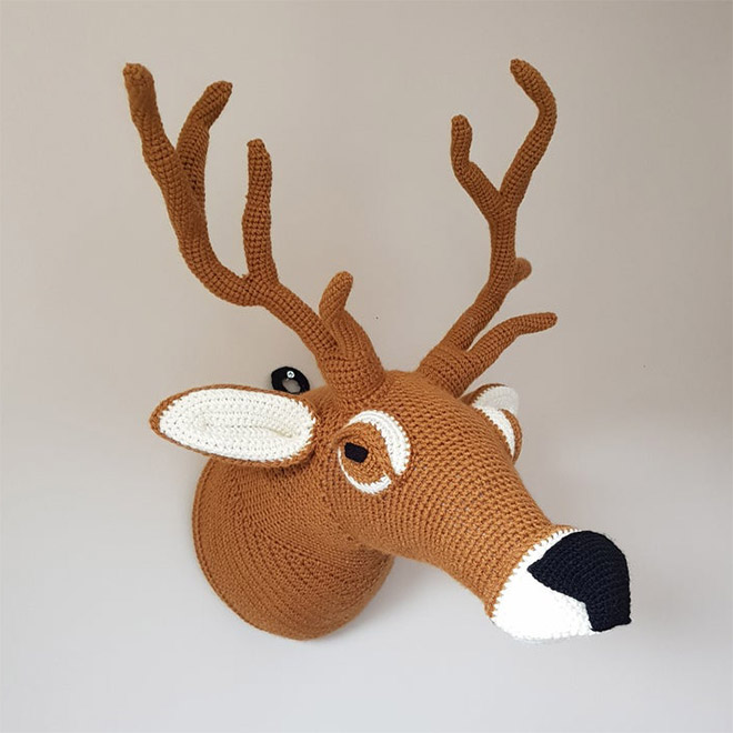 Cute Crochet Taxidermy For Those Who Hate Harming Animals