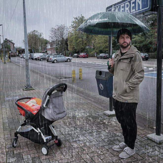 Dad Photoshops Baby Into Dangerous Situations To Freak Out Relatives