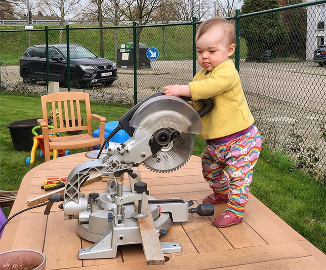 Dad Photoshops Baby Into Dangerous Situations To Freak Out Relatives