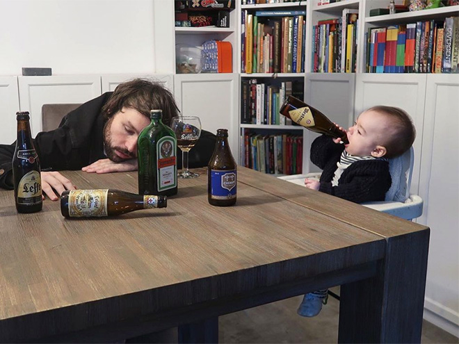 Dad Photoshops Baby Into Dangerous Situations To Freak Out Relatives
