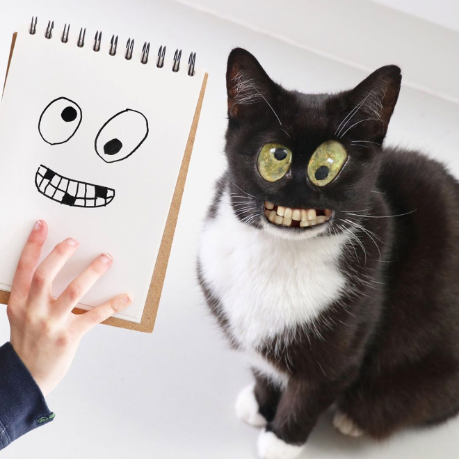 Dad Spends Quarantine Recreating Son’s Drawings Into Hilarious Real-Life Counterparts