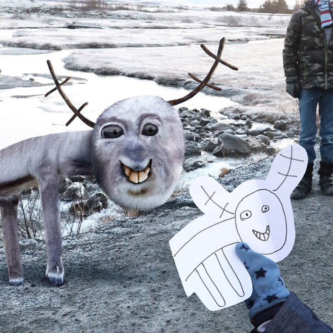 Dad Spends Quarantine Recreating Son’s Drawings Into Hilarious Real-Life Counterparts
