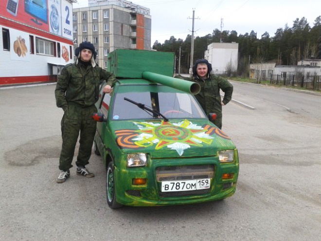 For Some Strange Reason Russians Love To Turn Their Cars Into Tanks
