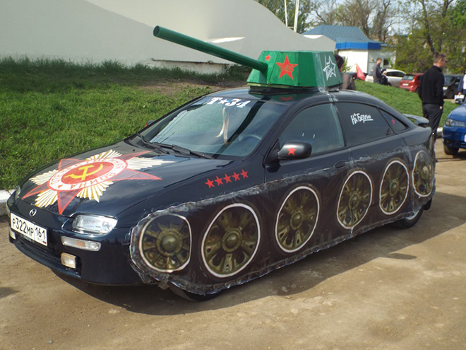 For Some Strange Reason Russians Love To Turn Their Cars Into Tanks