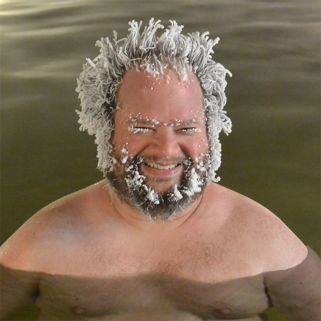 Funny Photos From The Hair Freezing Contest of Takhini Hot Springs