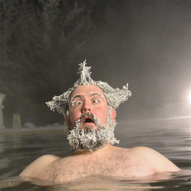 Funny Photos From The Hair Freezing Contest of Takhini Hot Springs