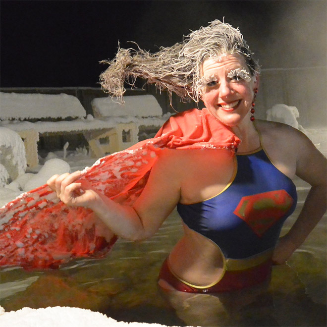 Funny Photos From The Hair Freezing Contest of Takhini Hot Springs