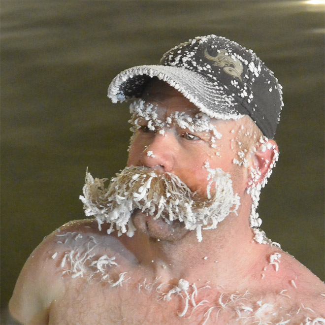 Funny Photos From The Hair Freezing Contest of Takhini Hot Springs