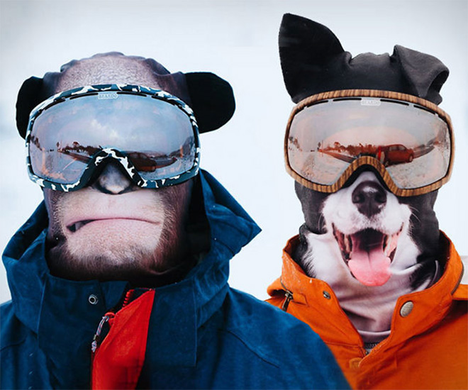 Funny Ultra-Realistic Animal Face Ski Masks