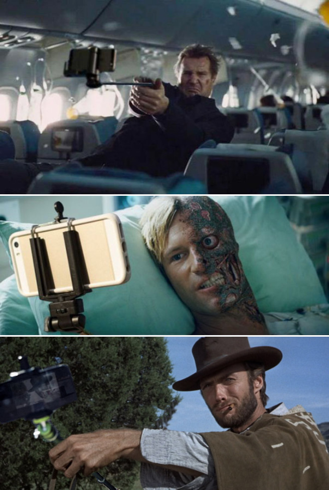 Guns In Movies Replaced With Selfie Sticks