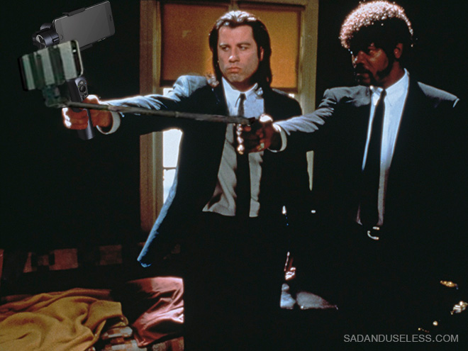 Guns In Movies Replaced With Selfie Sticks