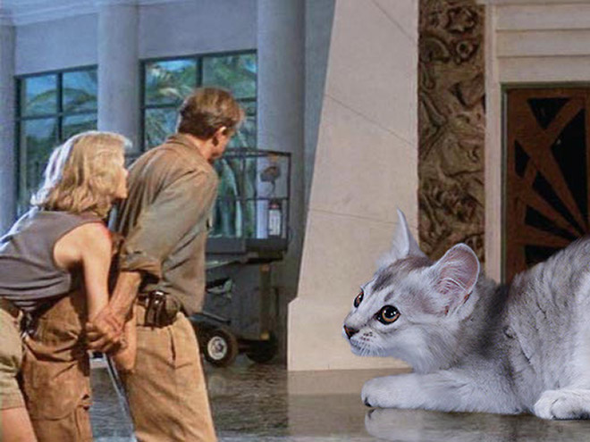 Jurassic Park Dinosaurs Replaced With Cats
