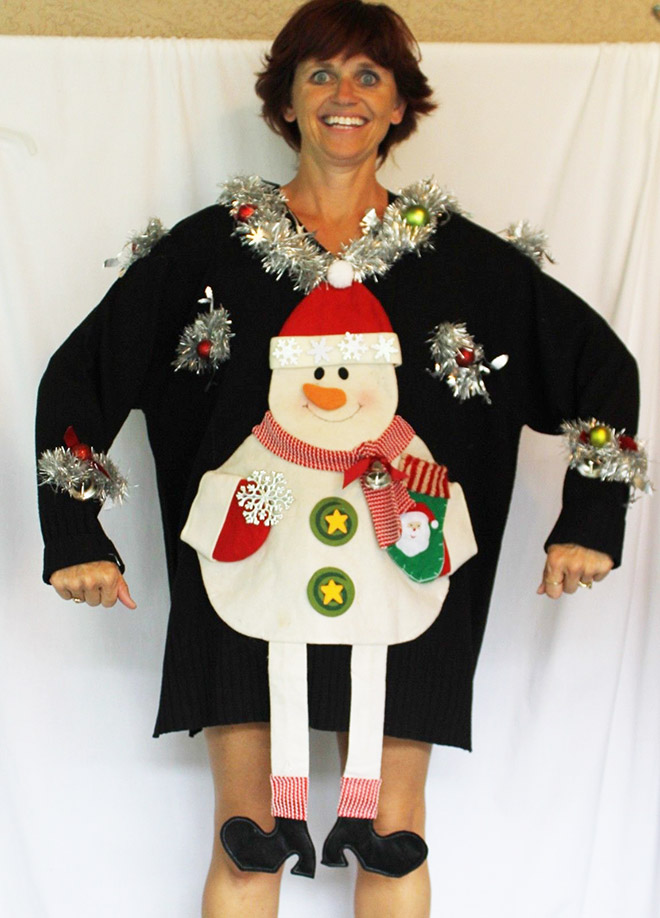 Meet Deb: She Creates The Ugliest Christmas Sweaters Ever