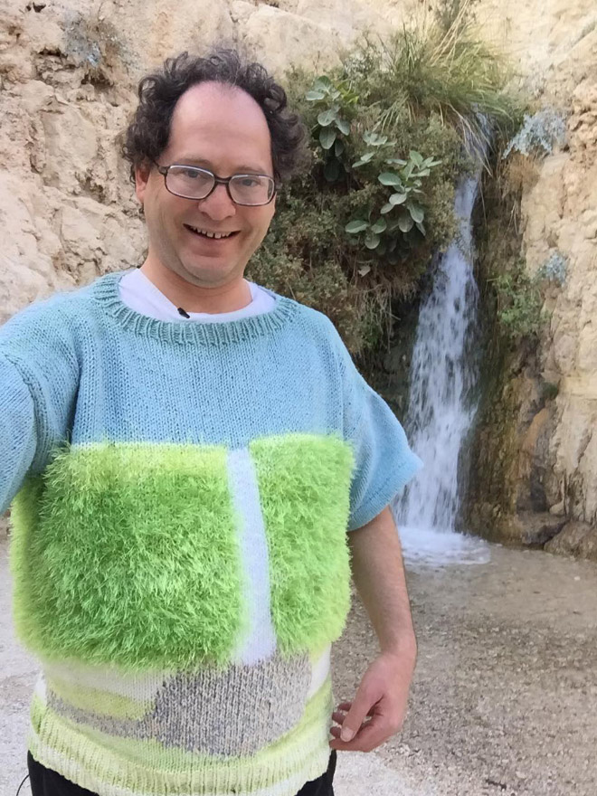 Meet Sam Barsky: He Makes Matching Sweaters Of Places He Visits