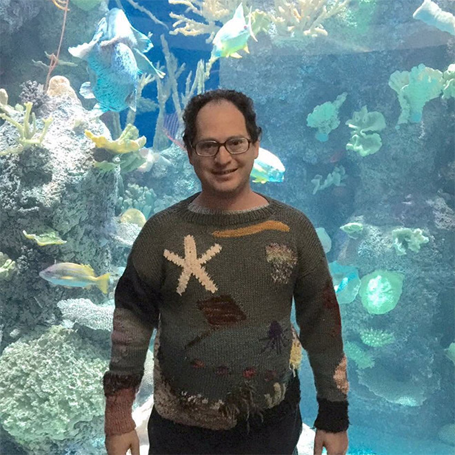 Meet Sam Barsky: He Makes Matching Sweaters Of Places He Visits