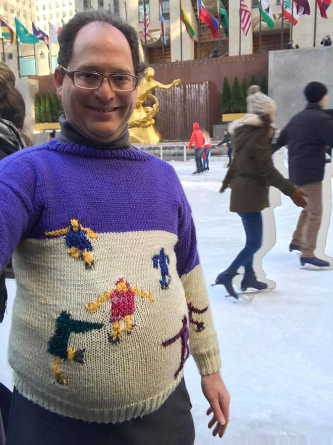 Meet Sam Barsky: He Makes Matching Sweaters Of Places He Visits