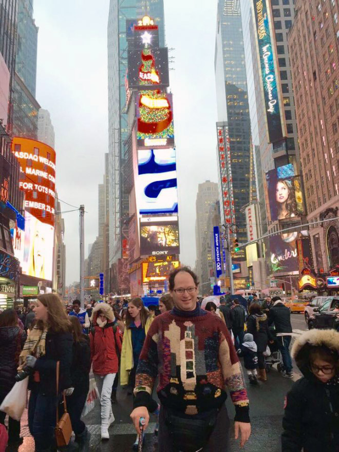 Meet Sam Barsky: He Makes Matching Sweaters Of Places He Visits