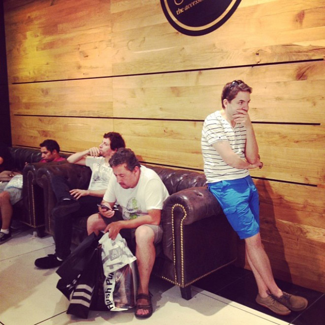 Miserable Husbands Trapped In The Shopping Hell