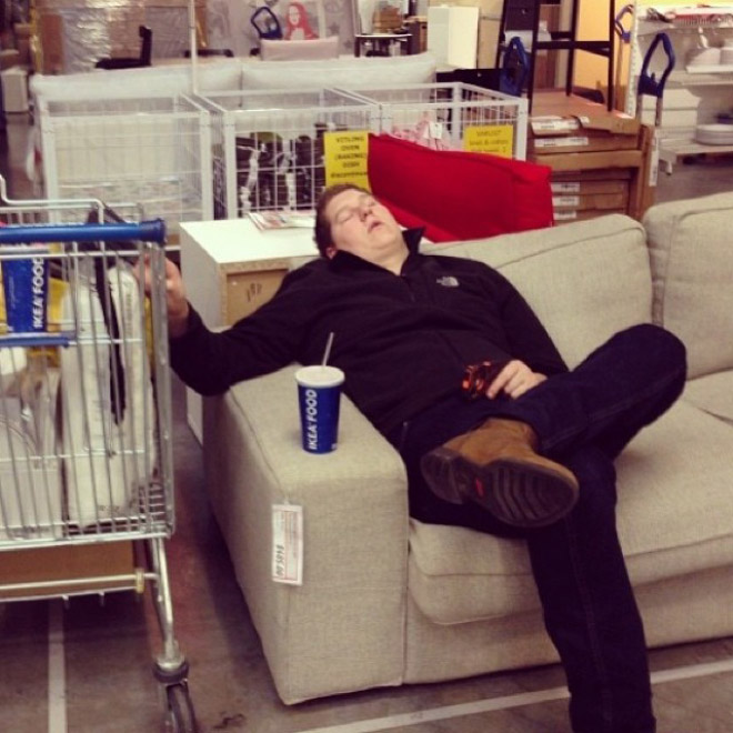 Miserable Husbands Trapped In The Shopping Hell
