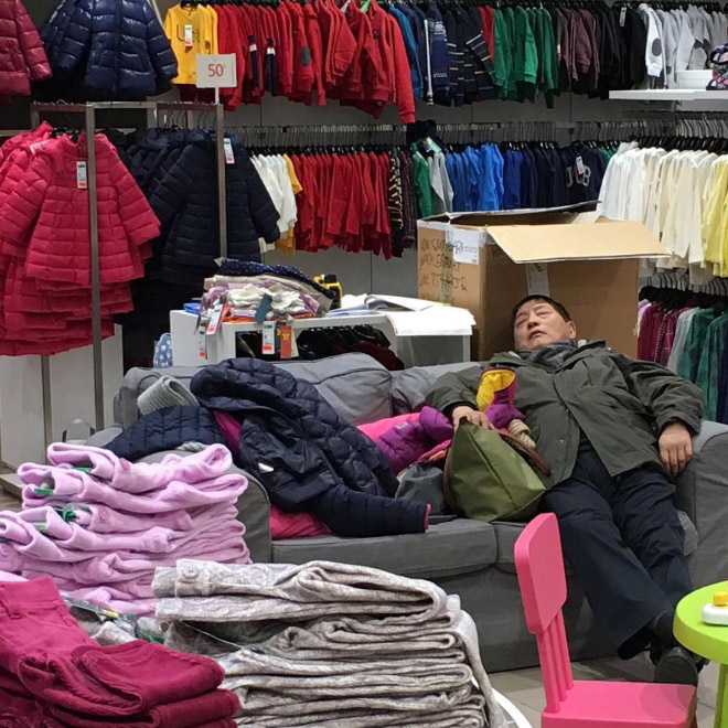 Miserable Husbands Trapped In The Shopping Hell