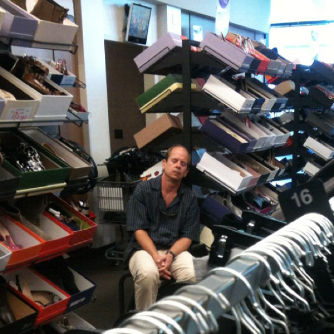 Miserable Husbands Trapped In The Shopping Hell