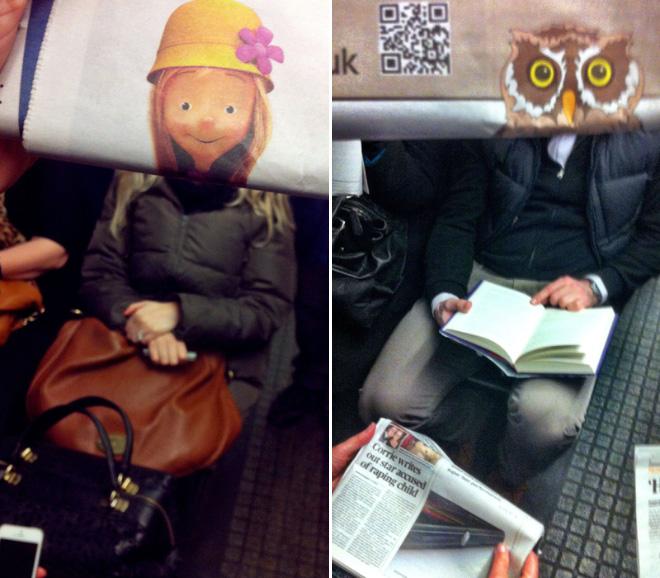 Newspaper Photobombs
