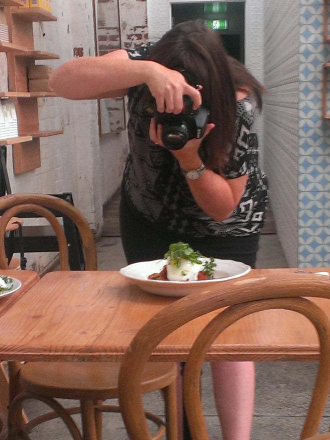 Photos of Hipsters Taking Photos of Food