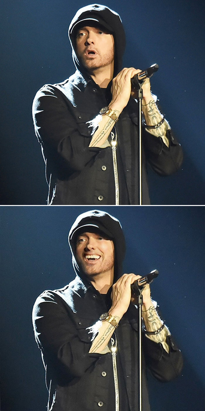Photoshop Artist Makes Eminem Smile, The Results Are Terrifying
