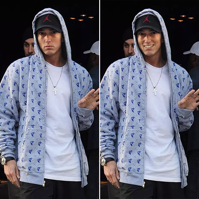 Photoshop Artist Makes Eminem Smile, The Results Are Terrifying