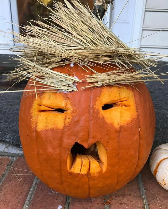 The Funniest Trumpkins That Will Help Scare Off Trick-Or-Treaters