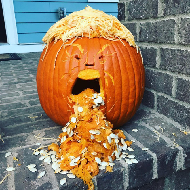 The Funniest Trumpkins That Will Help Scare Off Trick-Or-Treaters