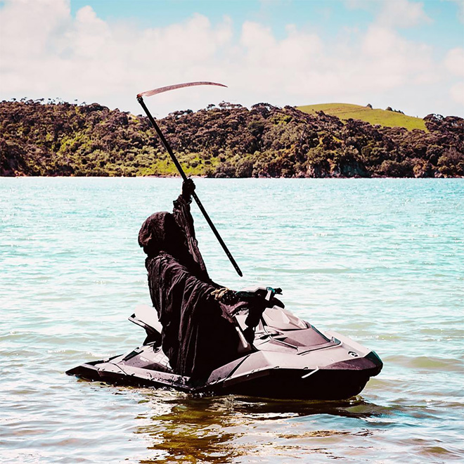The Swim Reaper: New Zealand’s Water Safety Mascot