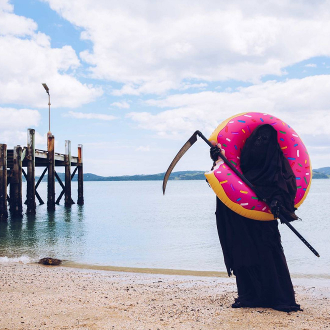 The Swim Reaper: New Zealand’s Water Safety Mascot