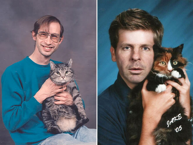 The World’s Greatest Photos of Men Posing With Cats