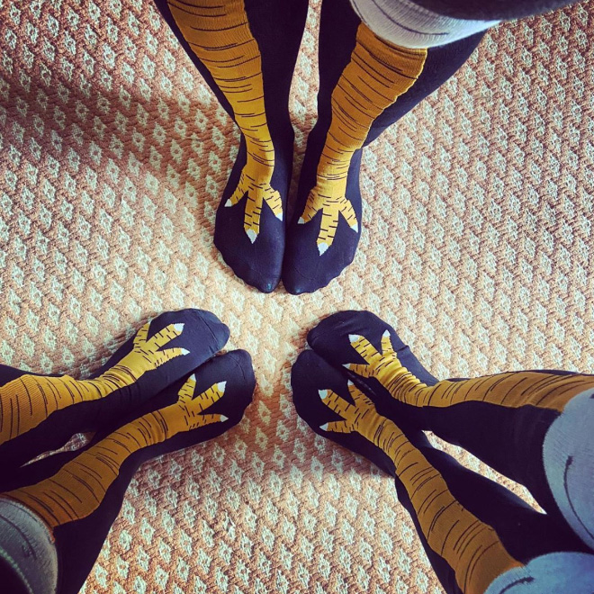 These Socks Make It Look Like You Have Actual Chicken Legs